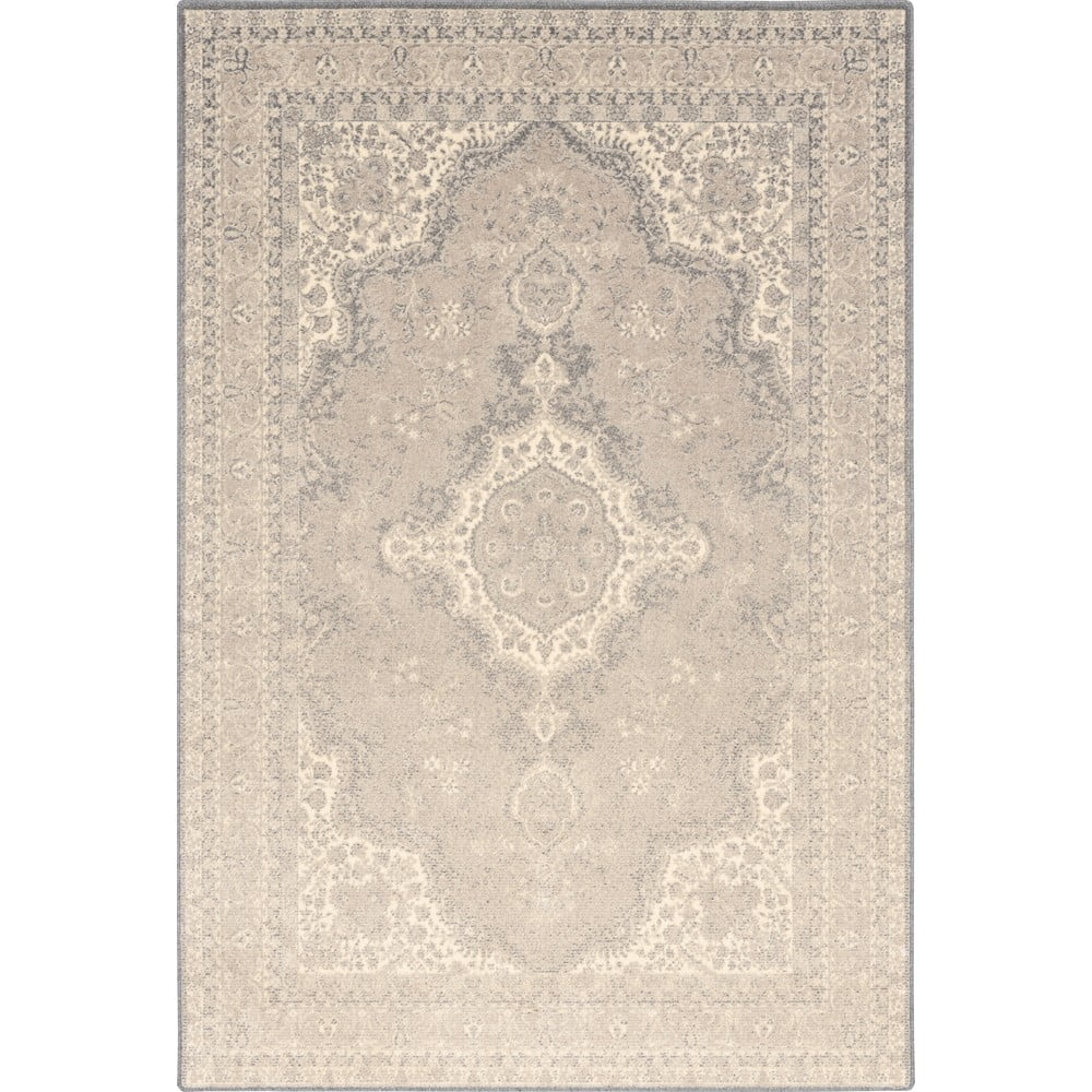 Bézs gyapjú szőnyeg 133x180 cm william – agnella