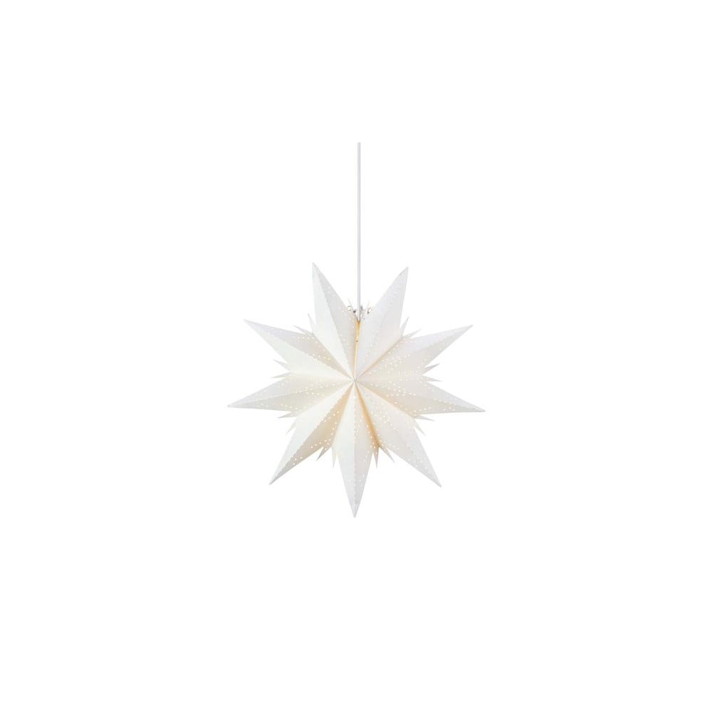 Fehér függő fénydekoráció karácsonyi mintával ø 45 cm Dora – Markslöjd