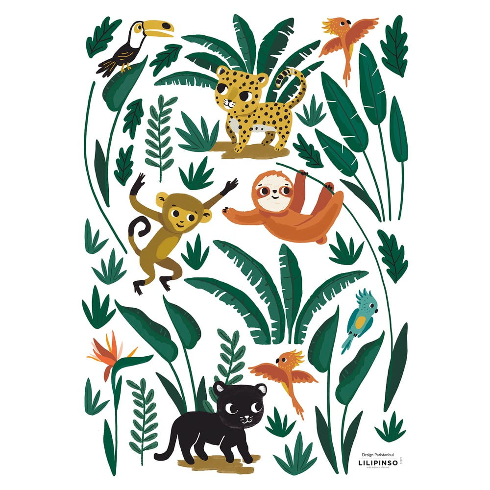 Matrica lap 30x42 cm Jungle Animals – Lilipinso