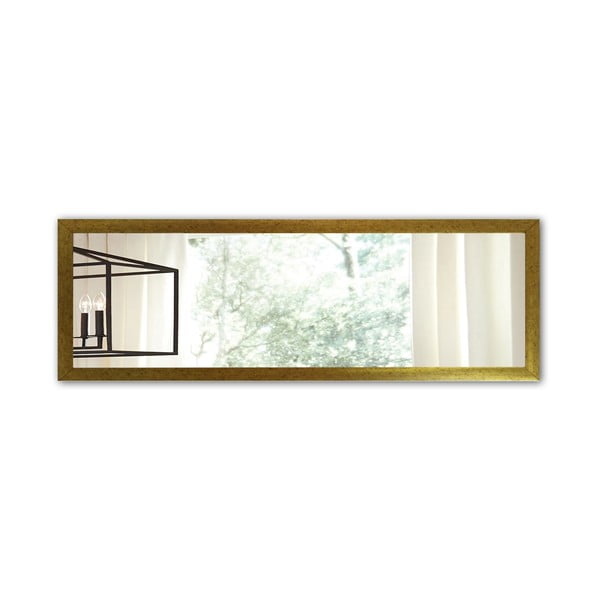 Fali tükör aranyszínű kerettel, 105 x 40 cm - Oyo Concept