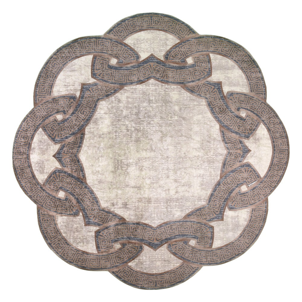 Bézs kerek szőnyeg ø 160 cm - Vitaus