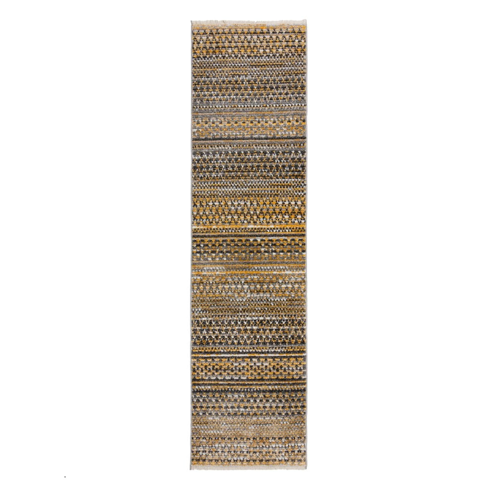 Mustársárga futószőnyeg 66x300 cm camino – flair rugs