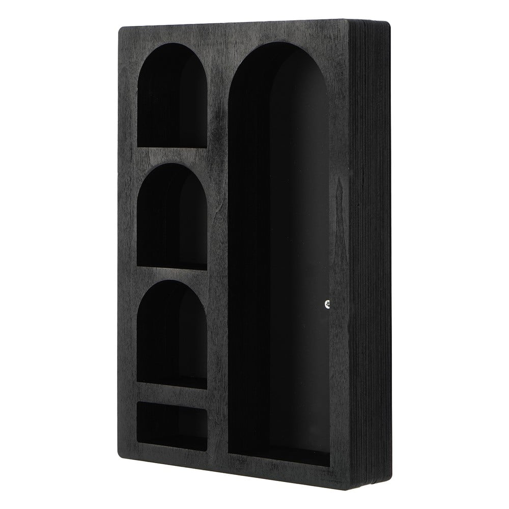 Fekete többszintes fali polc 26 cm Cry – Kalune Design