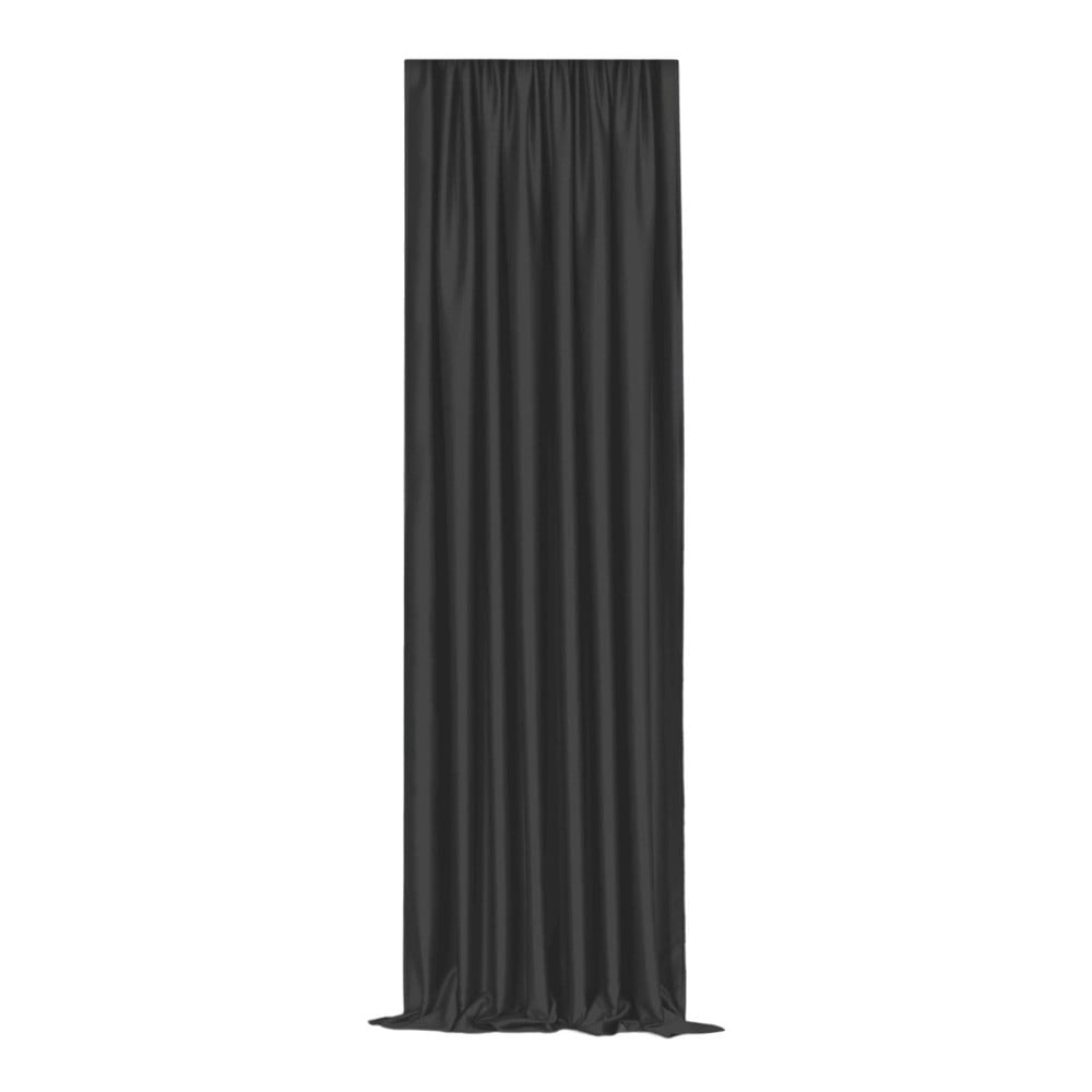 Fekete sötétítő függöny nem teljes sötétítéssel 250x100 cm - Mila Home