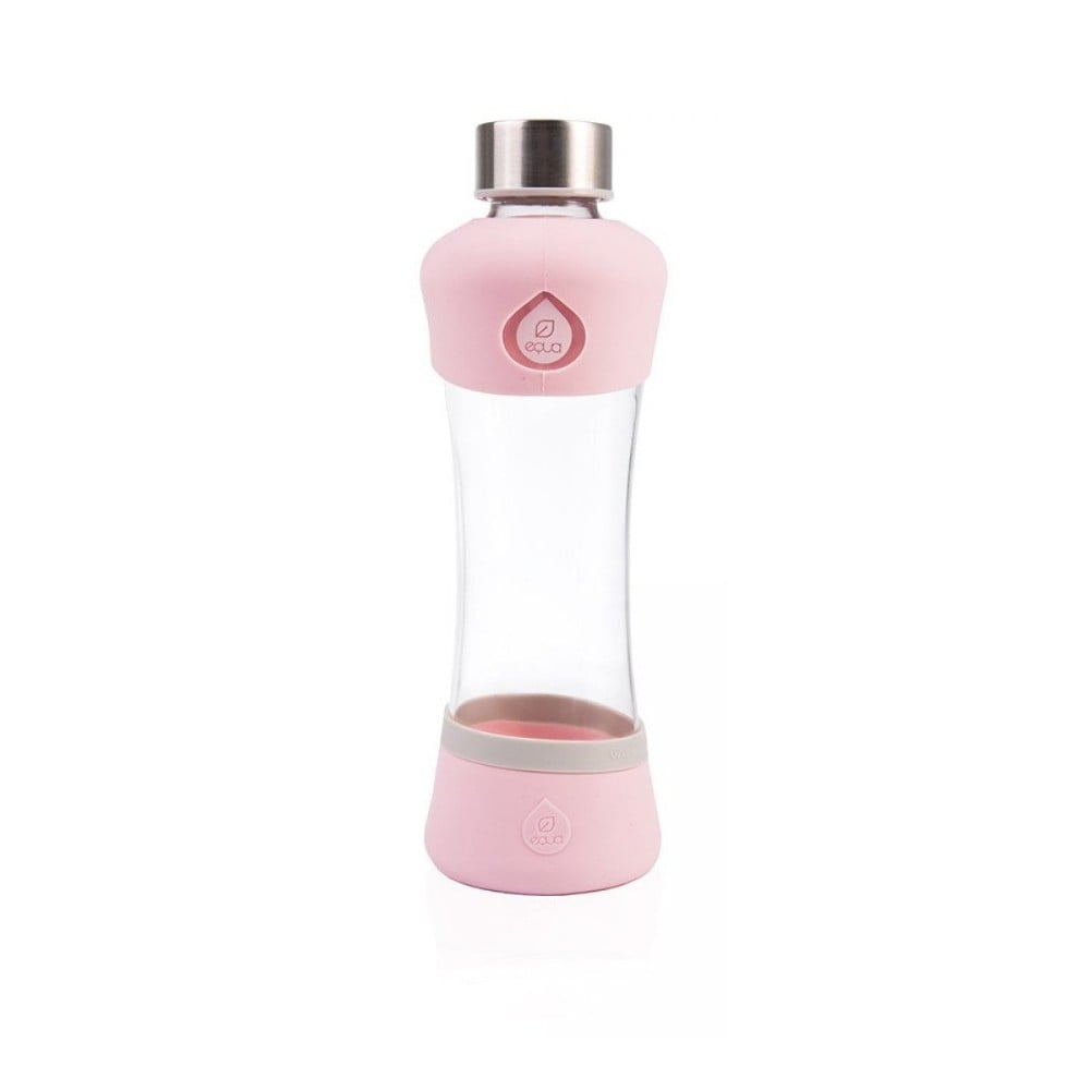Active Berry rózsaszín boroszilikát üvegpalack, 550 ml - Equa