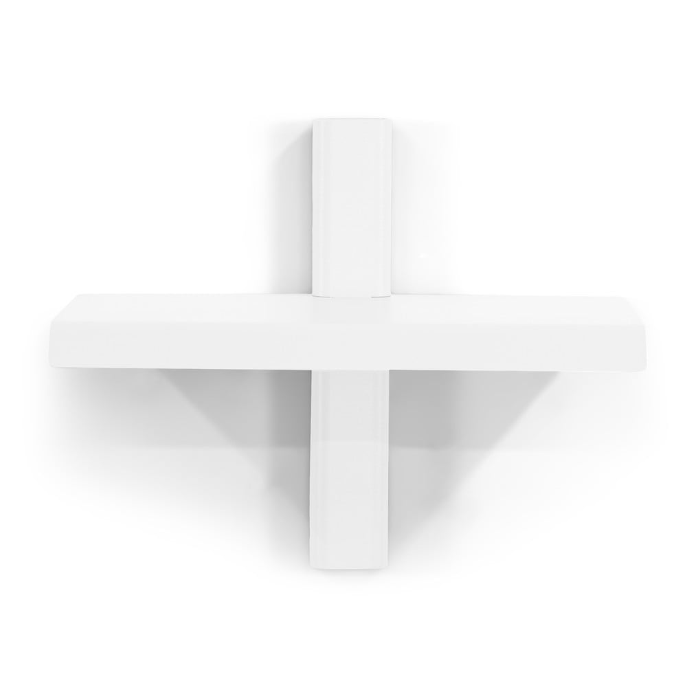 Fehér fém fali polc 28 cm hola – spinder design