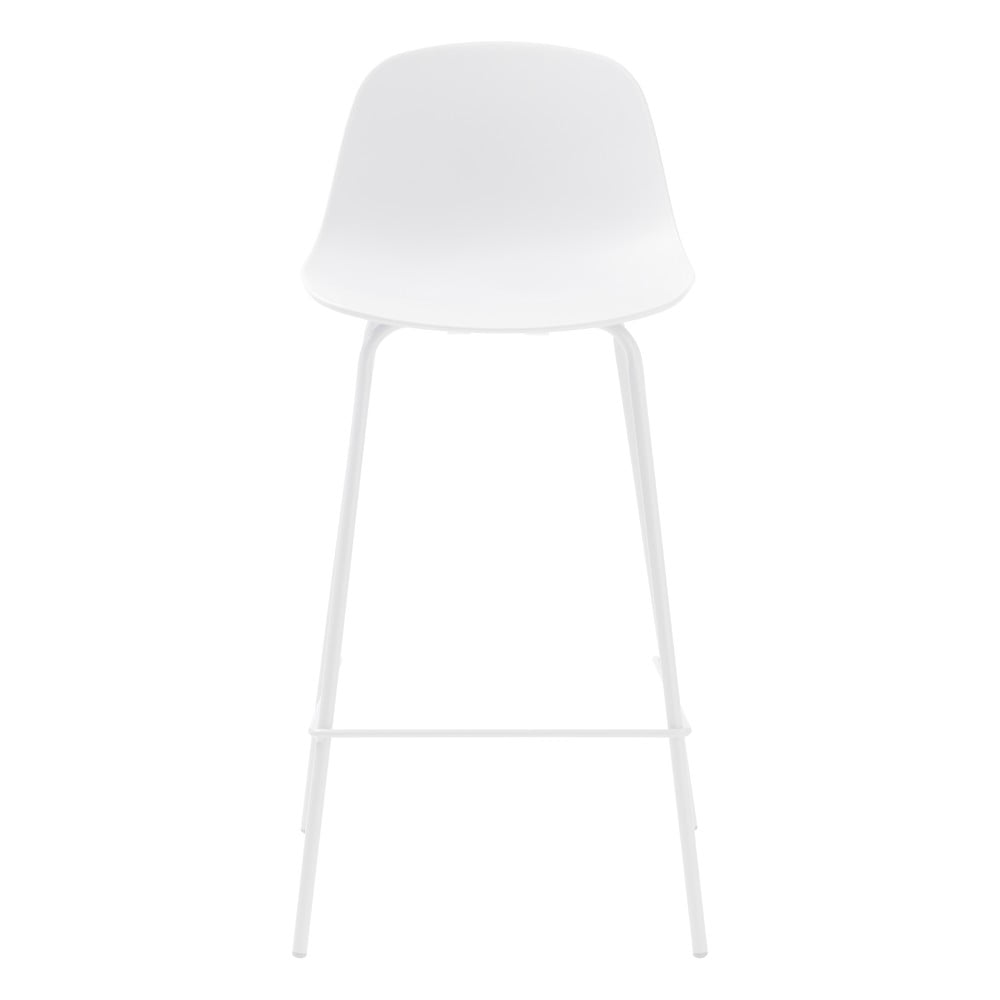 Fehér műanyag bárszék 92,5 cm whitby – unique furniture