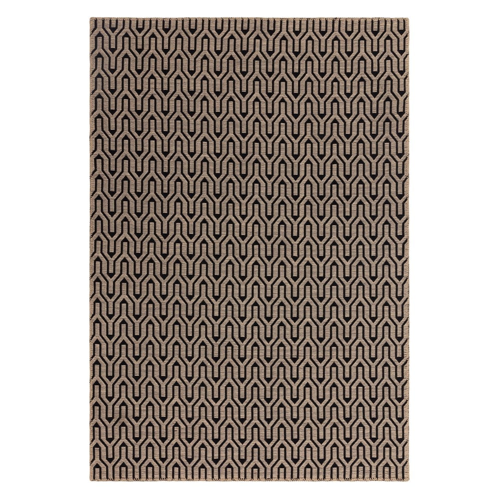 Fekete-bézs szőnyeg 160x230 cm global – asiatic carpets