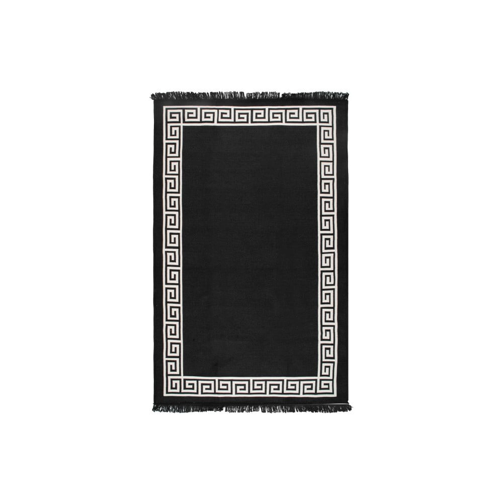 Justed bézs-fekete kétoldalas szőnyeg, 80 x 150 cm