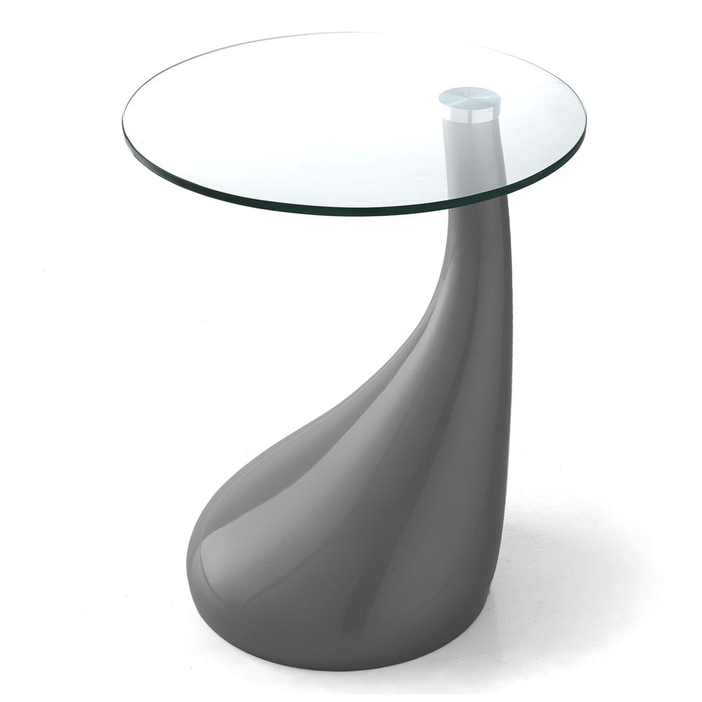 Kerek tárolóasztal üveg asztallappal ø 45 cm pop - tomasucci