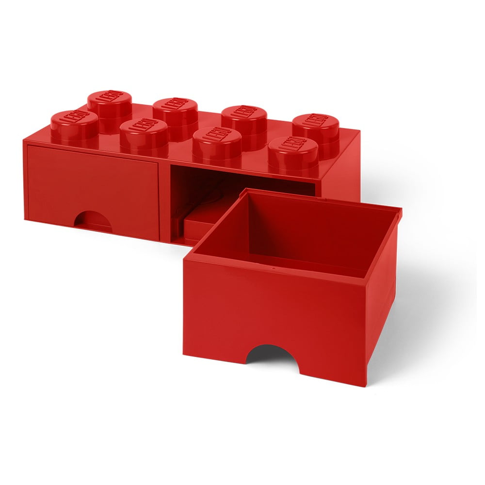 Piros 2 fiókos tárolódoboz - LEGO®