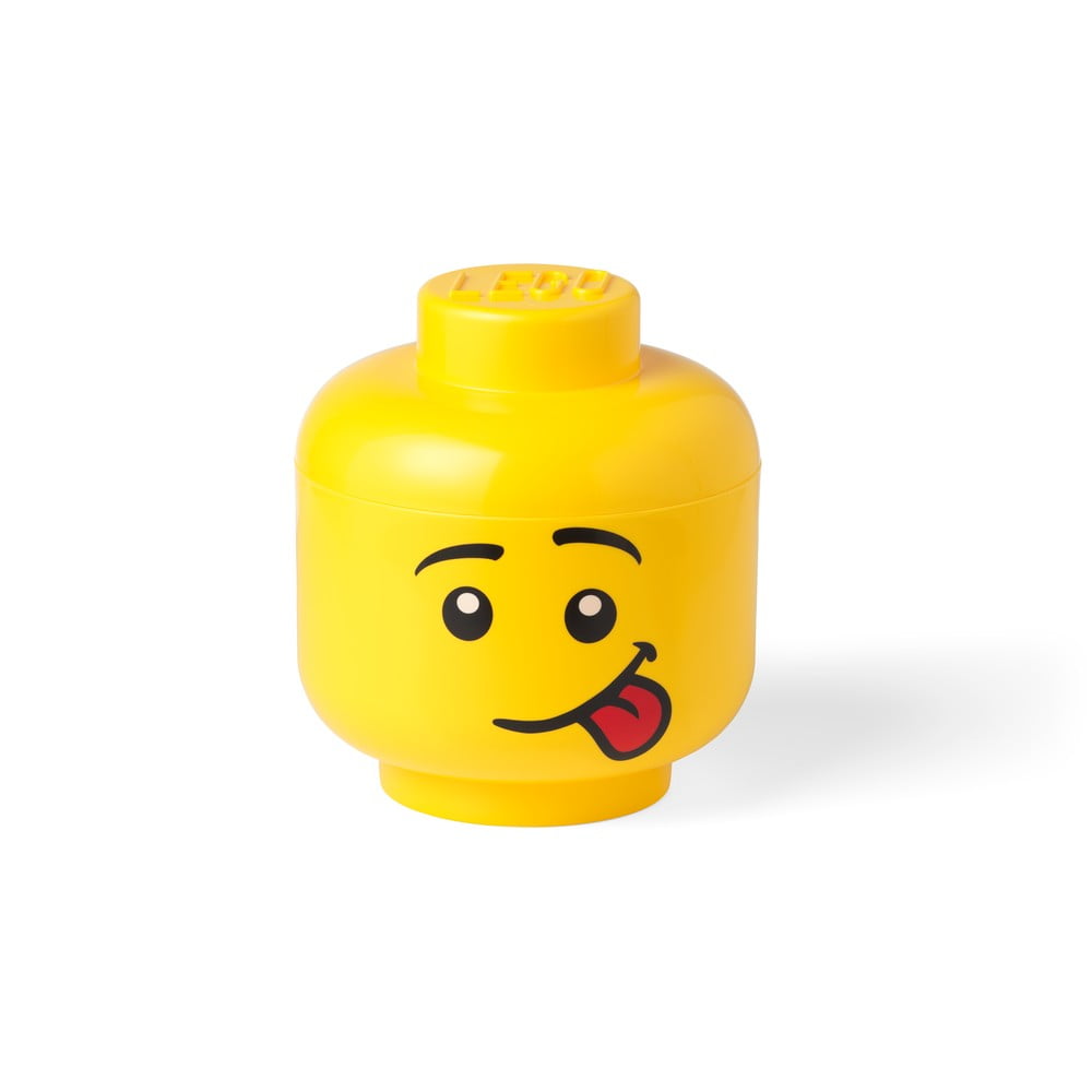 Silly sárga fejformájú tárolódoboz, ⌀ 16,3 cm - LEGO®