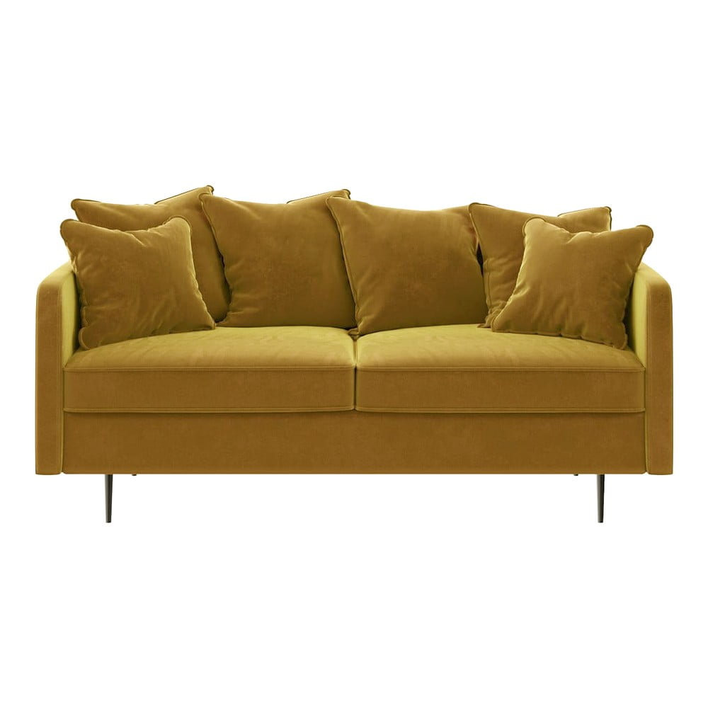 Esme mézsárga bársony kanapé, 176 cm - Ghado