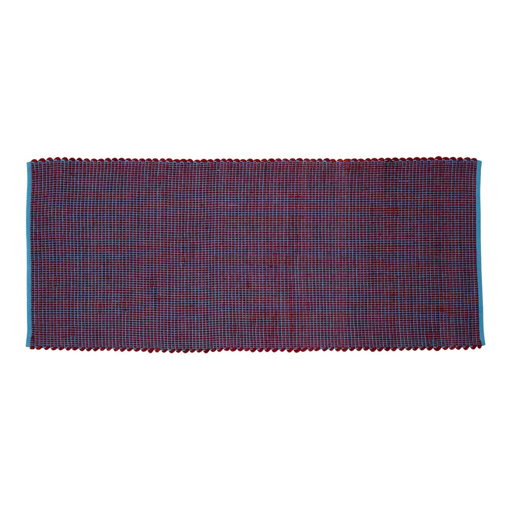 Lexa lila-kék gyapjú és pamut szőnyeg, 80 x 200 cm - Hübsch