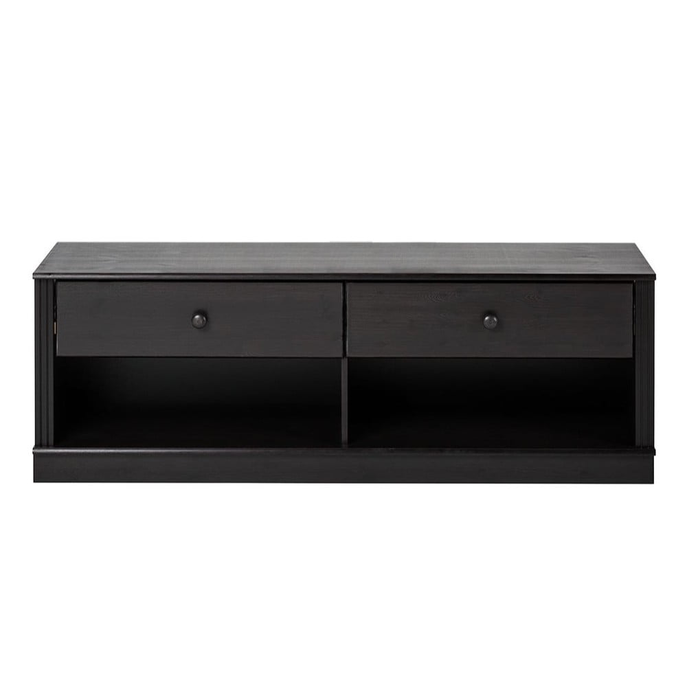 Sötétbarna borovi fenyő TV-állvány 137x47 cm Anita – Støraa