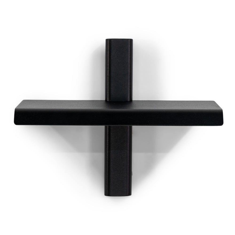 Fekete fém fali polc 28 cm hola – spinder design