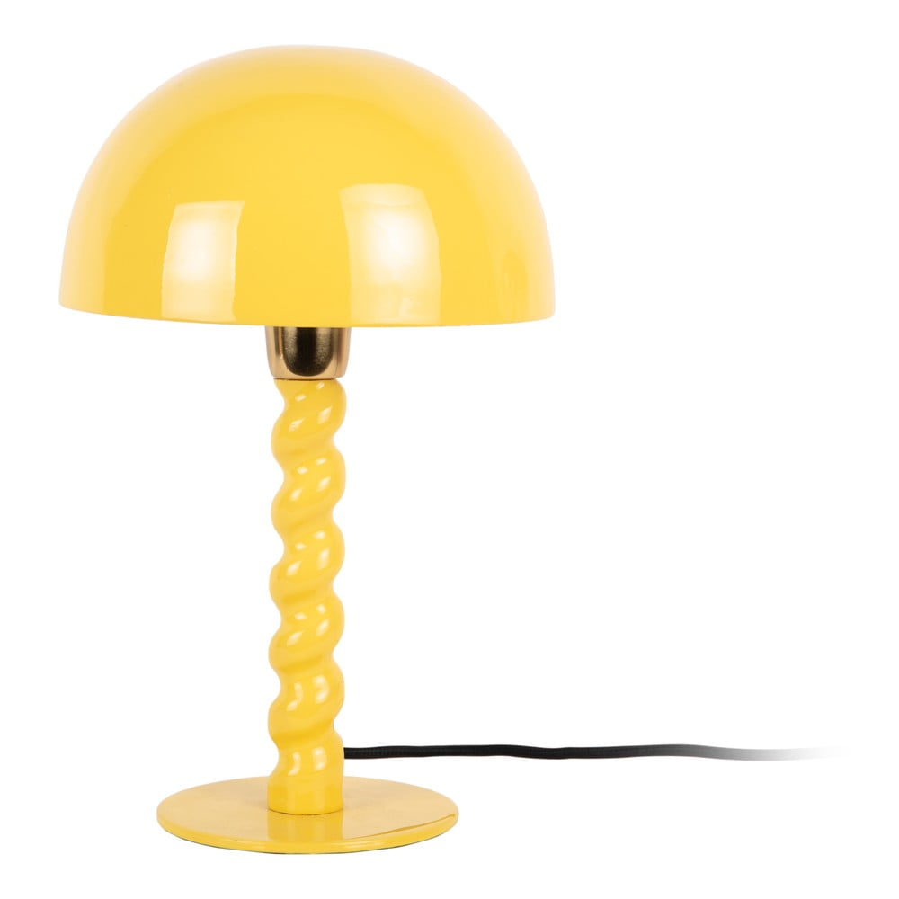 Sárga asztali lámpa fém búrával (magasság 39 cm) Prisa – Leitmotiv