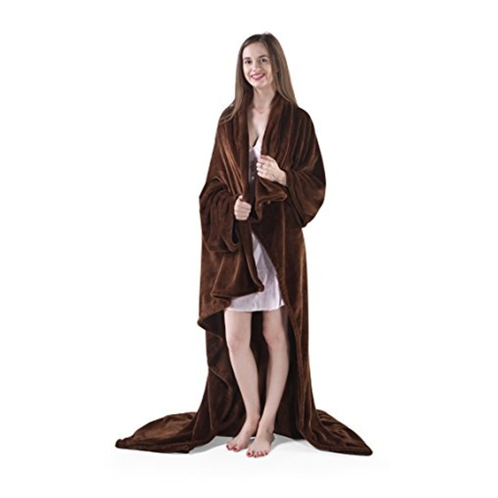 Lazy barna mikroszálas takaró, 180 x 150 cm - DecoKing