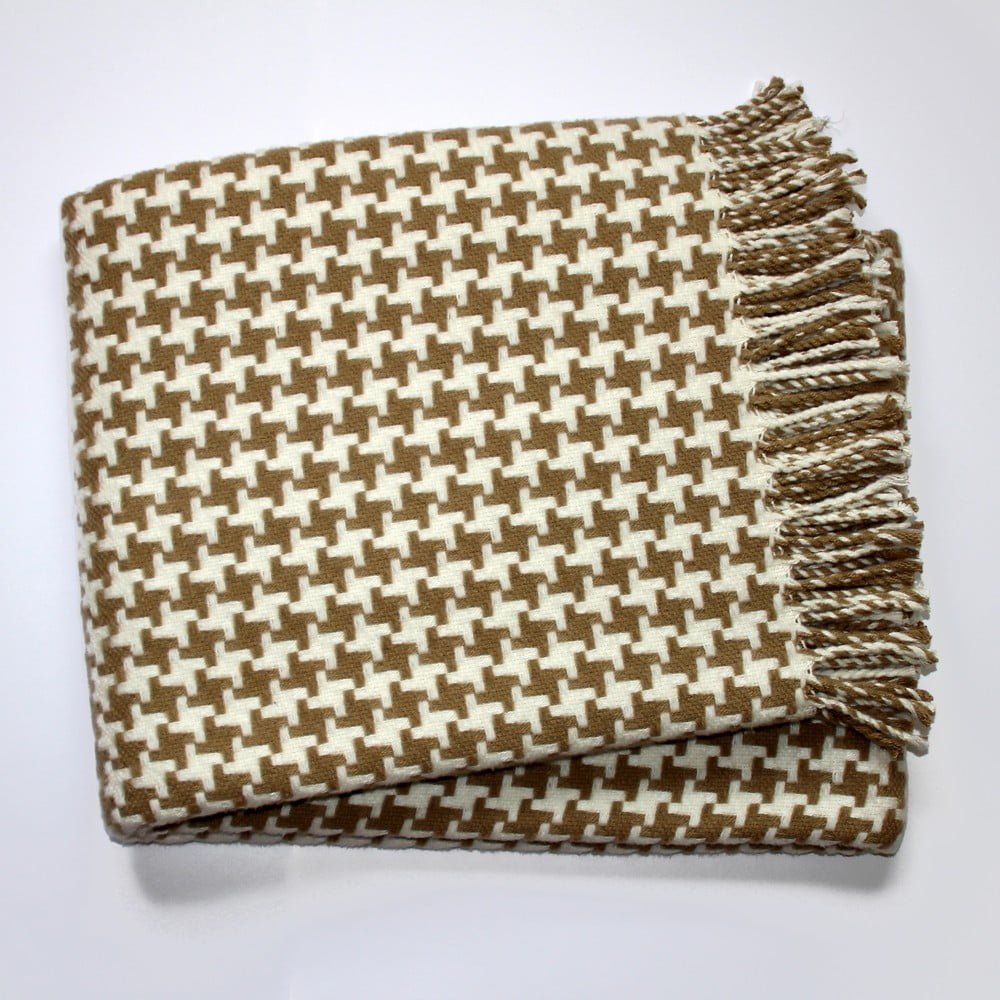 Pearls barna pléd, 140 x 180 cm - Euromant