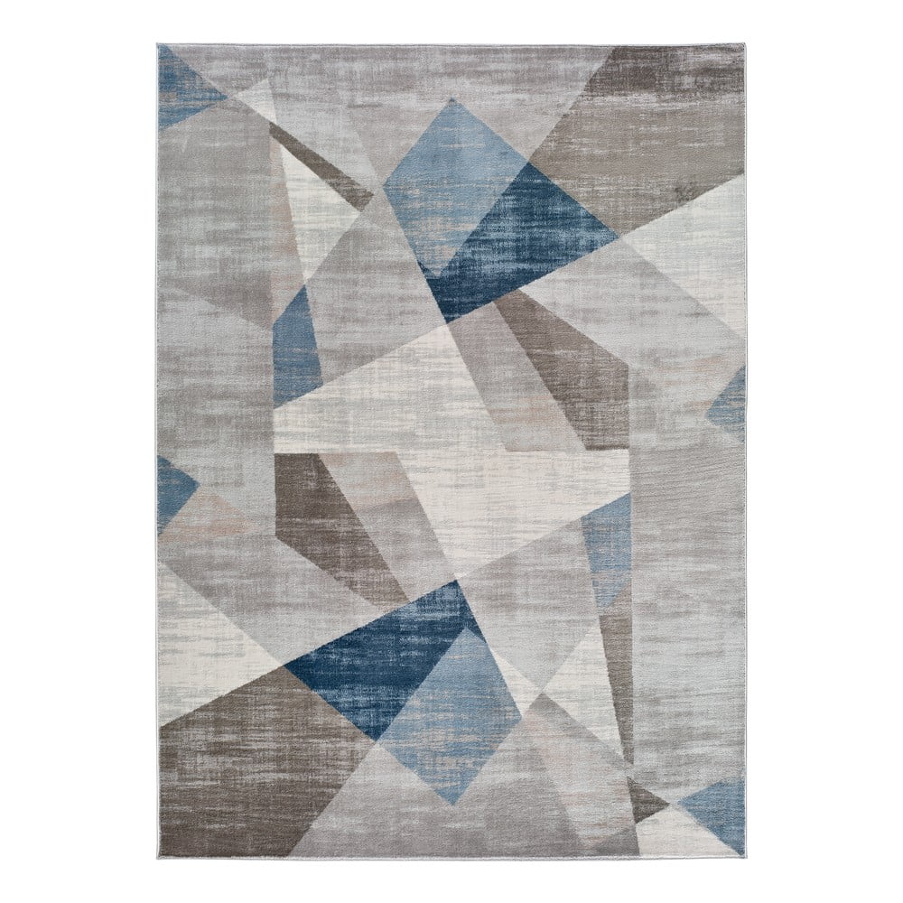 Babek Geo szürke-kék szőnyeg, 133 x 195 cm - Universal