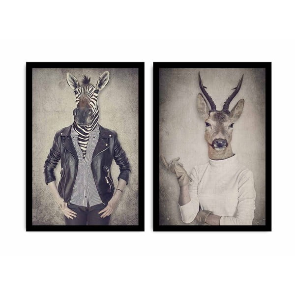 Ribs and Deer kétrészes kép, 72 x 50 cm
