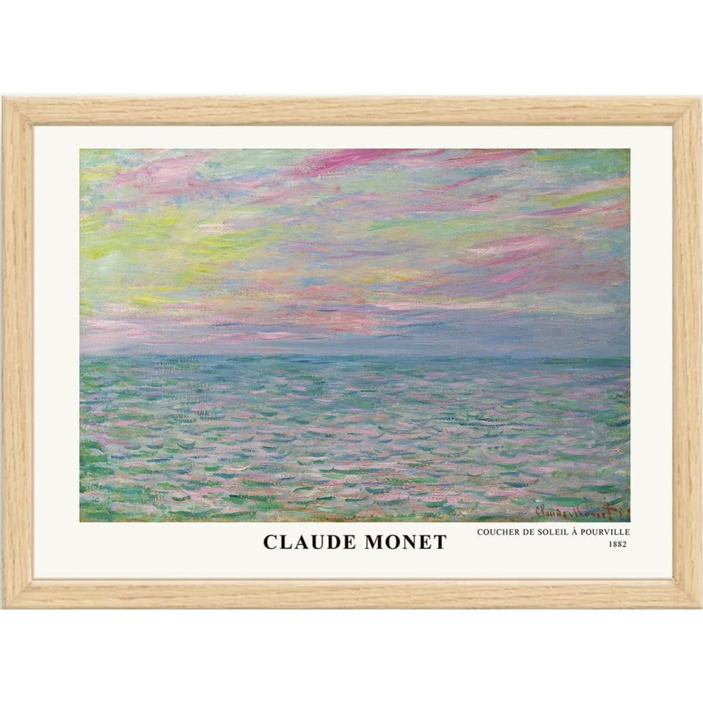 Keretezett poszter 75x55 cm Claude Monet – Wallity