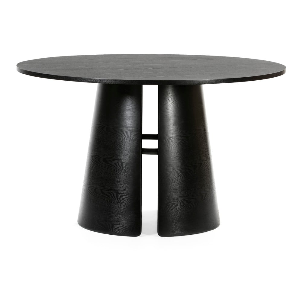 Cep fekete kerek étkezőasztal, ø 137 cm - teulat