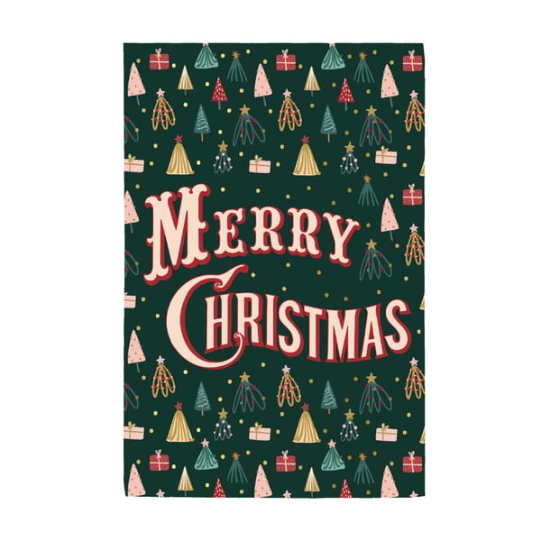 Merry Christmas pamut konyharuha, 46 x 71 cm - eleanor stuart