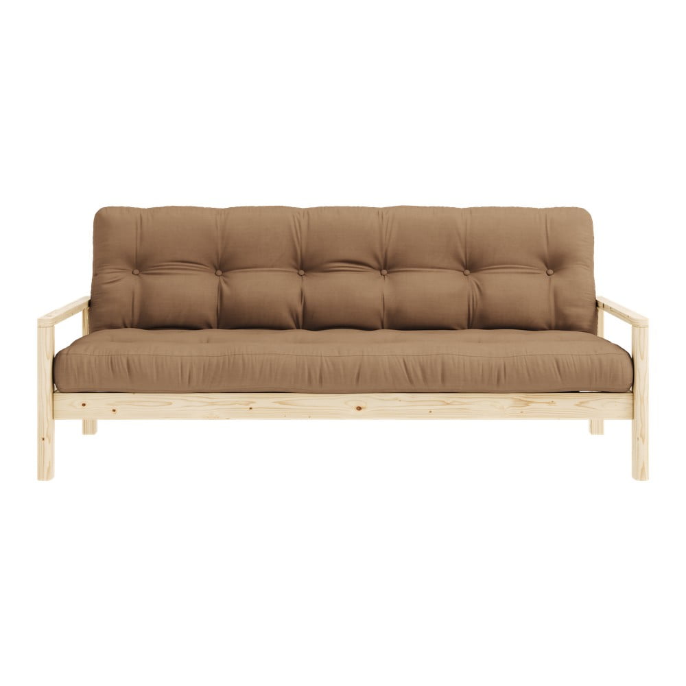 Barna kinyitható kanapé 205 cm knob – karup design