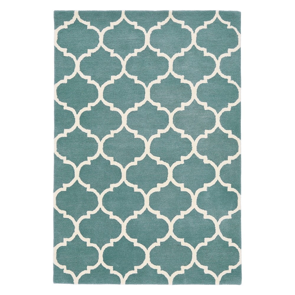 Kék kézi szövésű gyapjú szőnyeg 160x230 cm albany – asiatic carpets