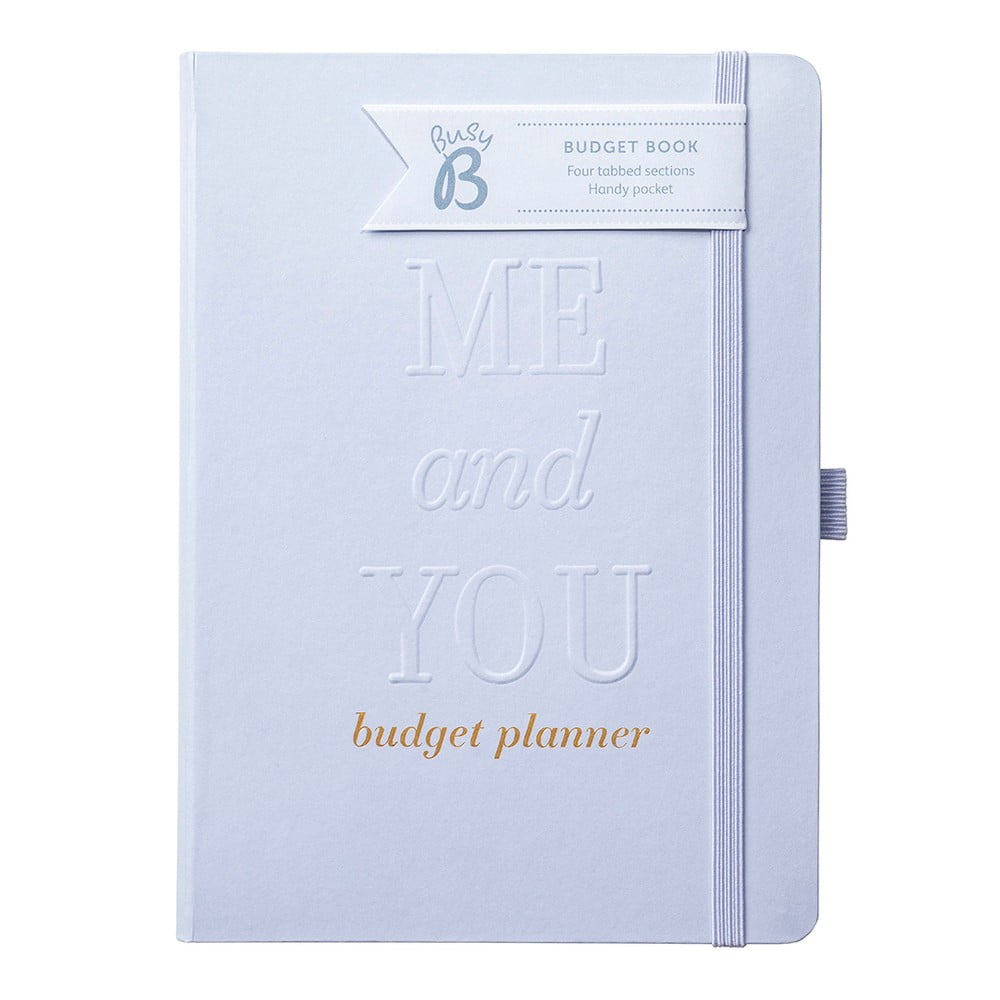 Esküvői költségvetést számon tartó, ezüstszínű jegyzetfüzet - Busy B