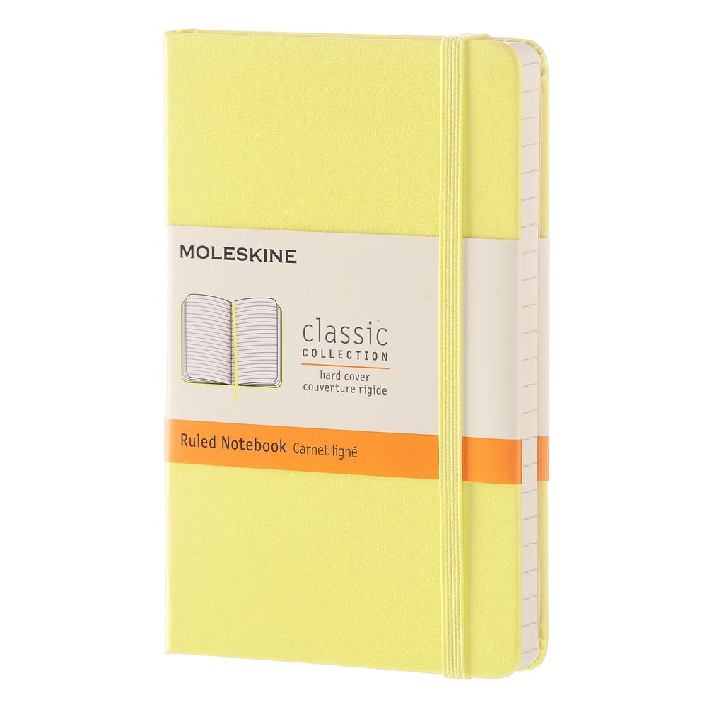 Daisy sárga kemény fedeles, vonalas jegyzetfüzet, 192 oldalas - Moleskine