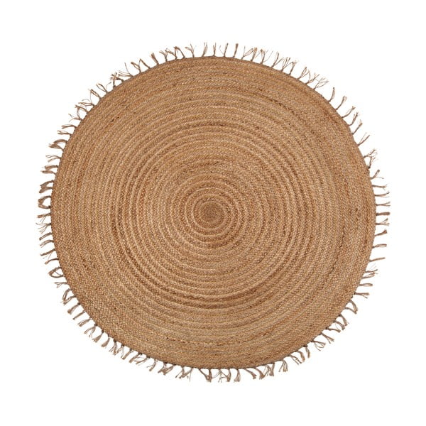 Abha barna kézzel készített szőnyeg, ø 140 cm - Nattiot
