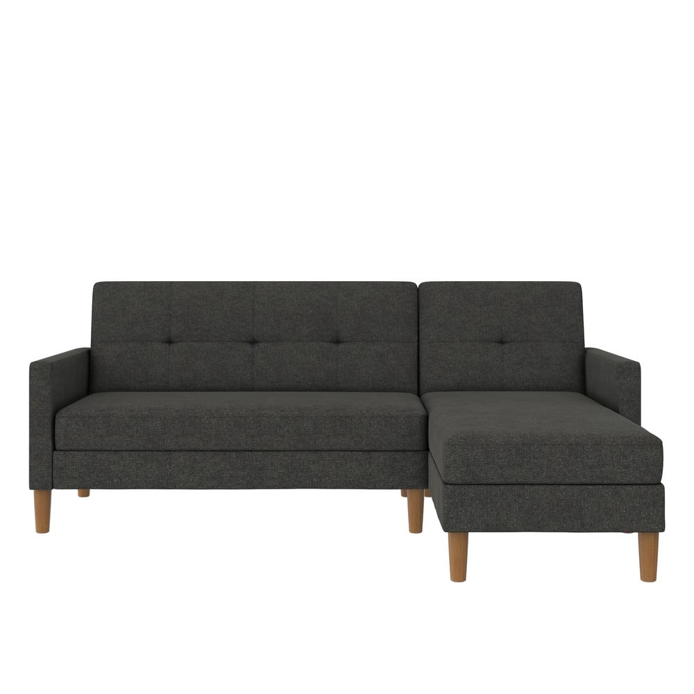 Sötétszürke sarokkanapé Lilly – Støraa