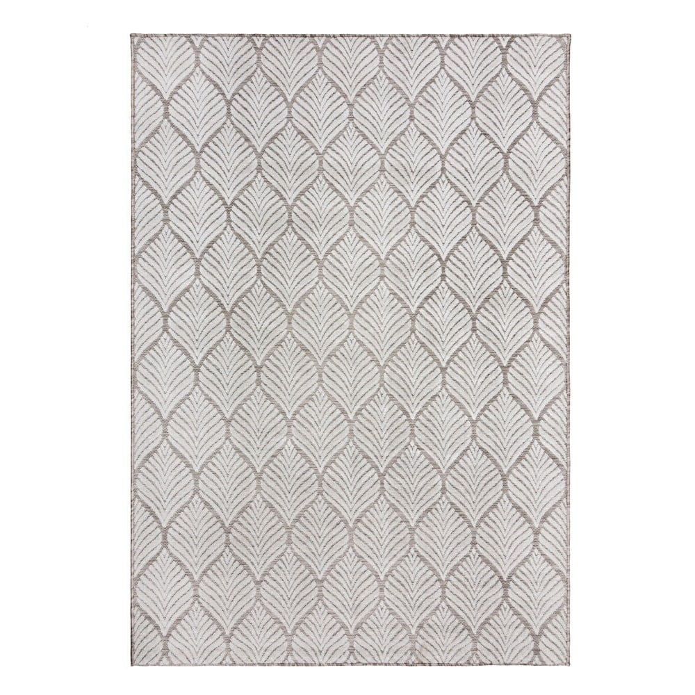 Elefántcsont színű kültéri-beltéri szőnyeg 160x230 cm Elm Leaf – Flair Rugs
