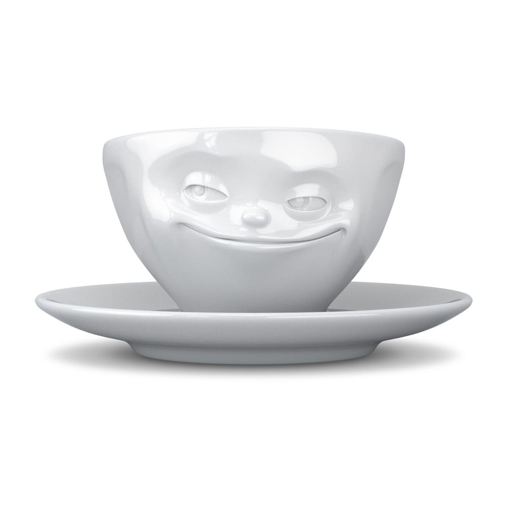 Fehér mosolygós kávéscsésze - 58products