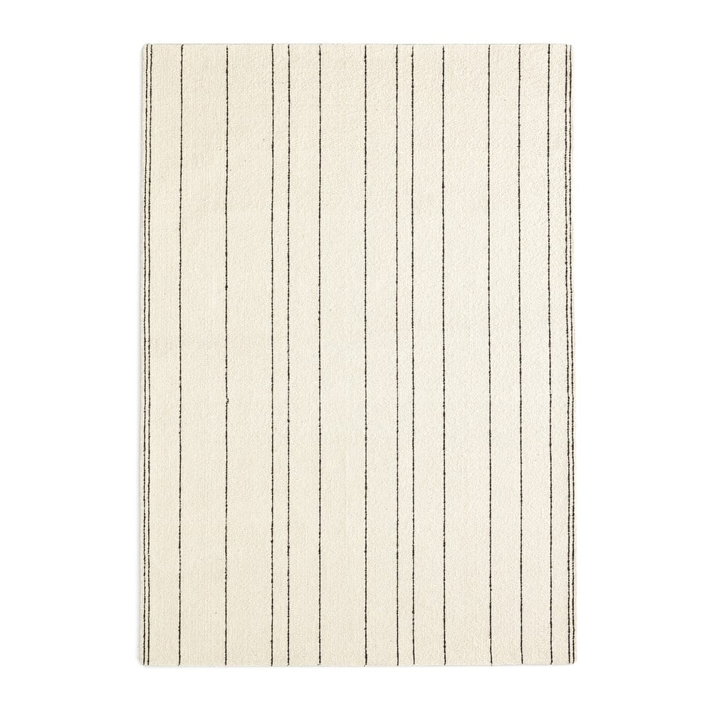 Krémszínű gyapjú szőnyeg 160x230 cm micol – kave home