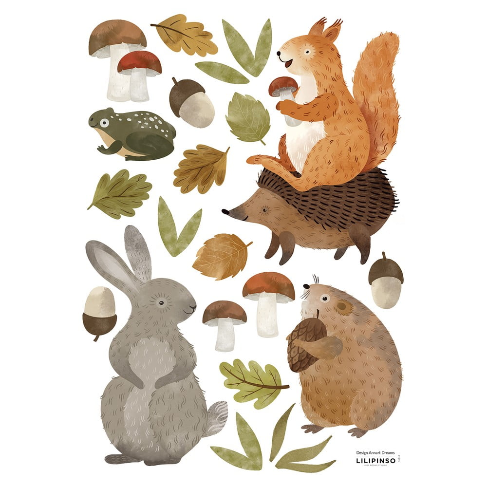 Matrica lap 30x42 cm Woodland Rabbit & Friends – Lilipinso