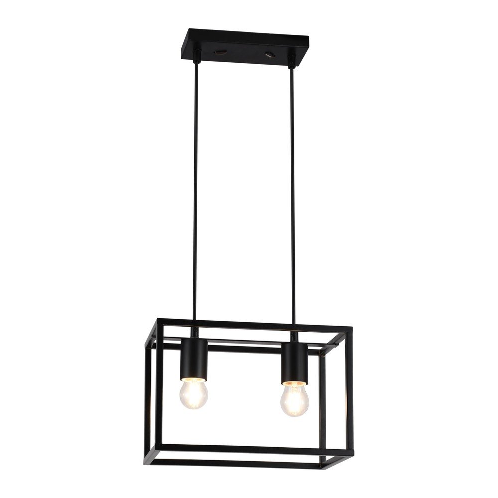 Fekete függőlámpa fém búrával Diu – GTV