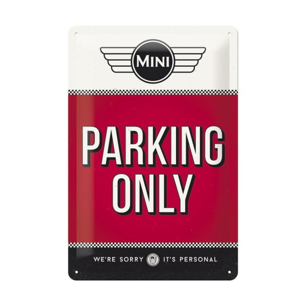 Mini Cooper Parking Only dekorációs falitábla - Postershop