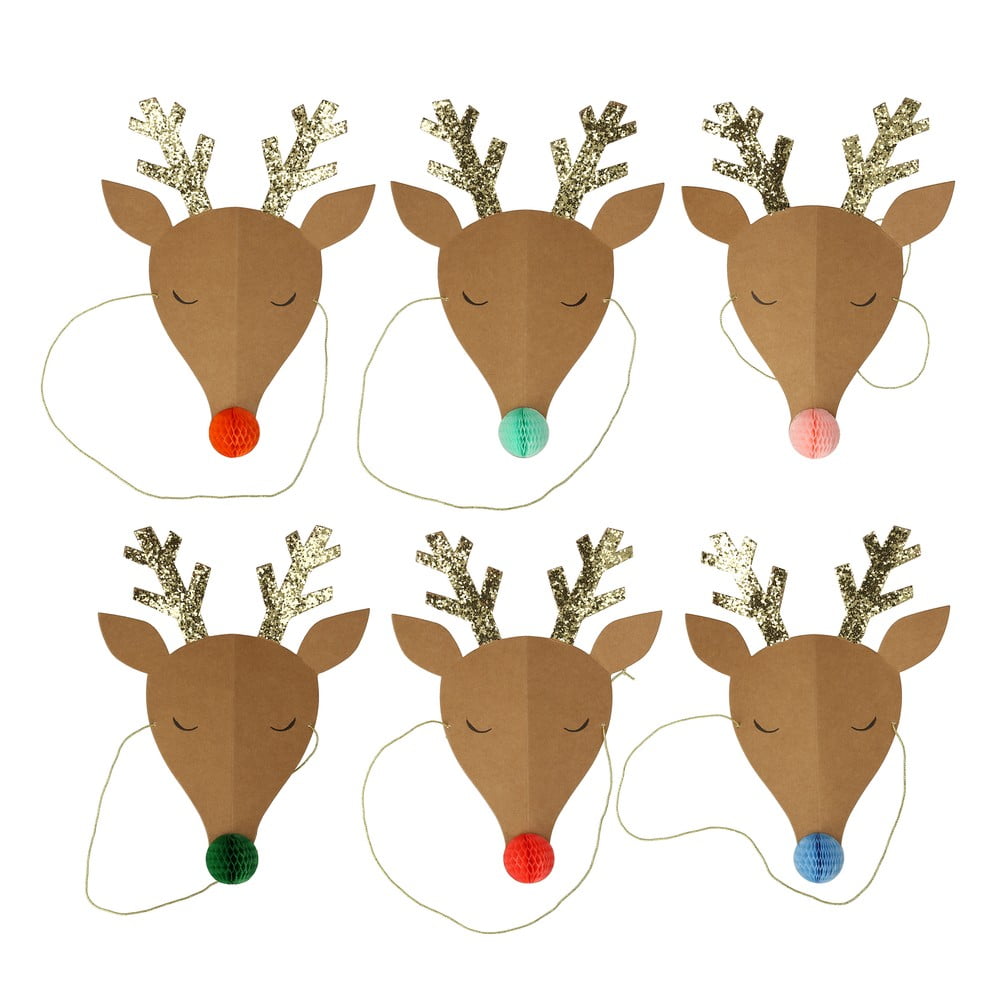 Parti sapka készlet 6 db-os Reindeer - Meri Meri