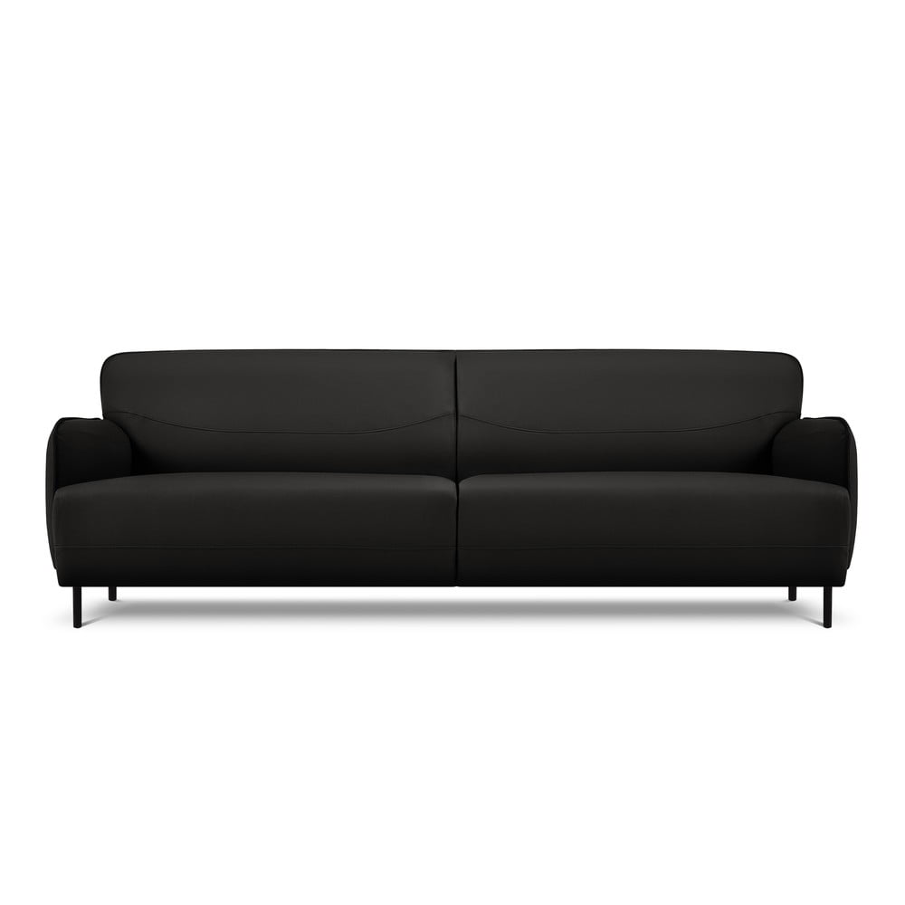 Neso fekete bőr kanapé, 235 x 90 cm - windsor & co sofas