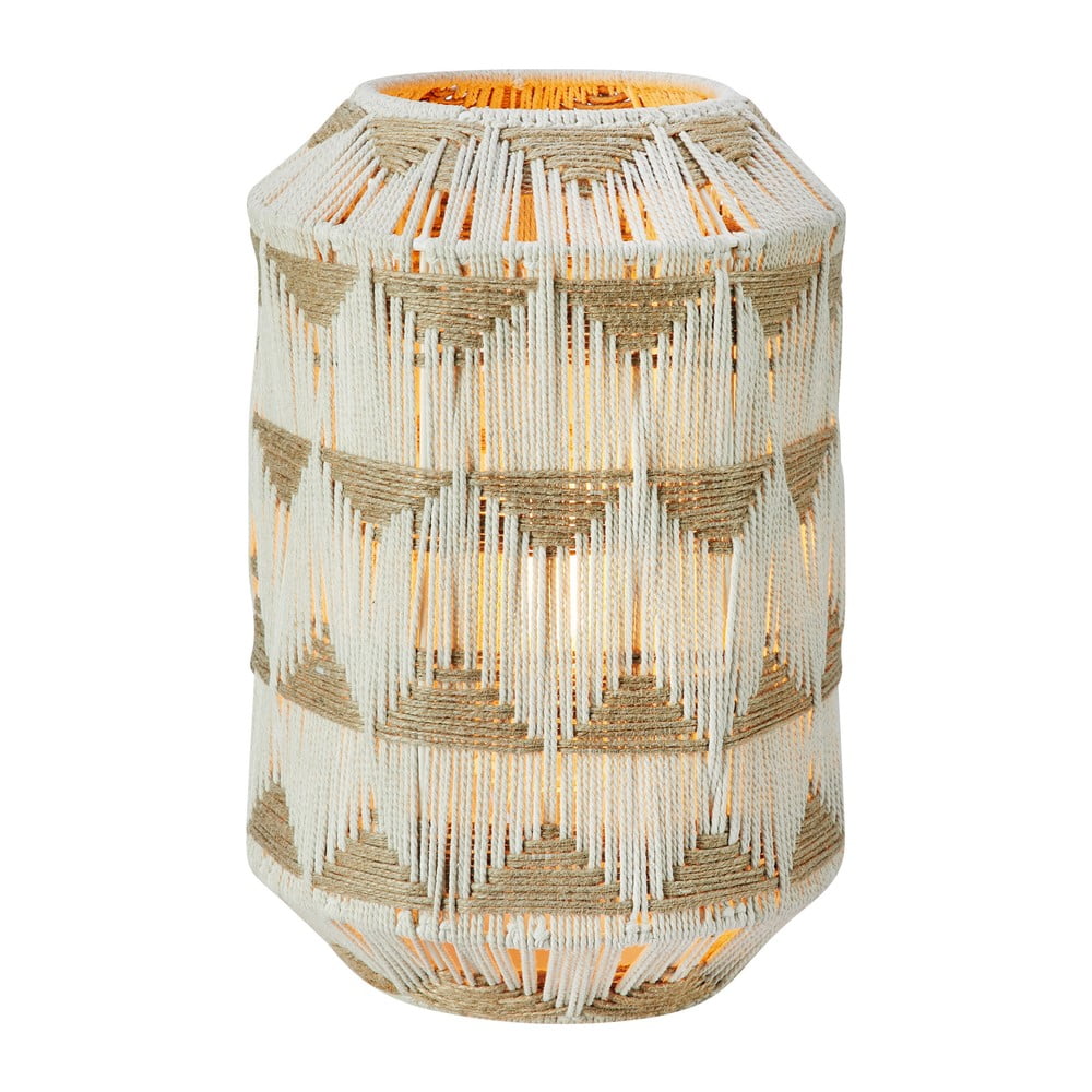 Natúr színű asztali lámpa textil-juta búrával (magasság 35 cm) Ano – Markslöjd
