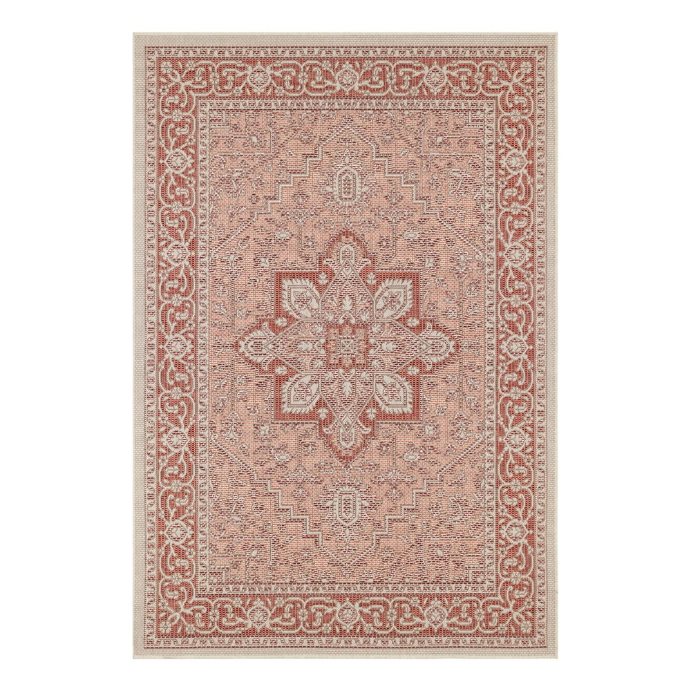 Anjara piros-bézs kültéri szőnyeg, 140 x 200 cm - NORTHRUGS