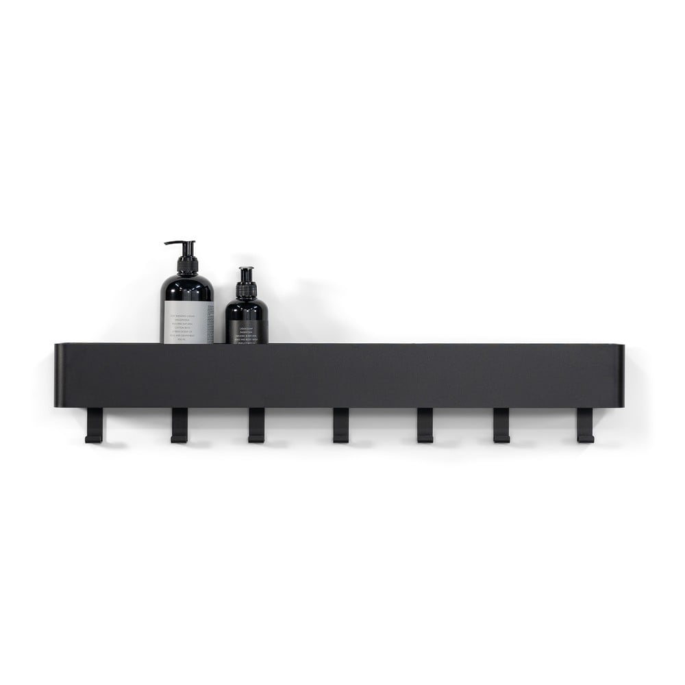 Fekete fali acél fürdőszobai polc multi – spinder design
