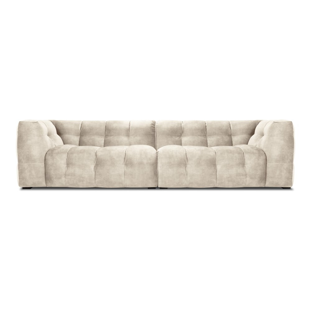 Vesta bézs bársony kanapé, 280 cm - windsor & co sofas