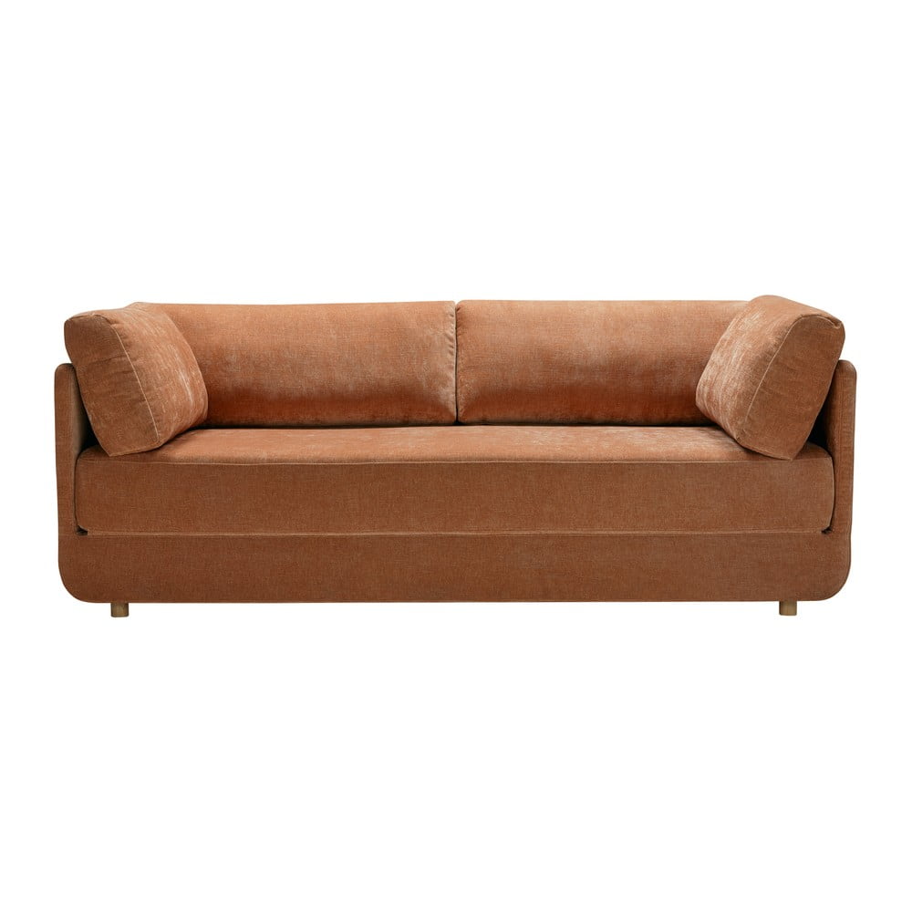 Narancssárga kinyitható kanapé 214 cm stiny - sits