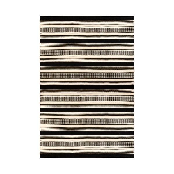 Zambezi fekete-fehér kétoldalas kültéri szőnyeg újrahasznosított műanyagból, 160 x 230 cm - Green Decore