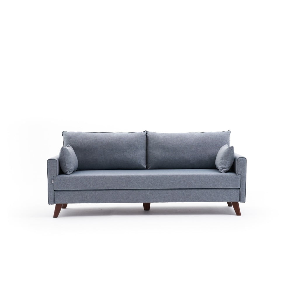 Világoskék kinyitható kanapé 208 cm bella – balcab home