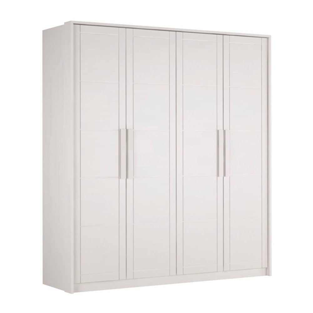 Fehér bükkfa ruhásszekrény 203x220 cm Timo – Olivia Living